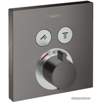 Смеситель Hansgrohe ShowerSelect Glass 15763340 (матовый черный)