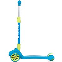 Трехколесный самокат Novatrack Rainbow Pro Button 120PROB.RAINBOW.BL20 (голубой)