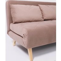 Диван DiArt Элли 100 (велюр, бежевый Велютто люкс 22 /бук)