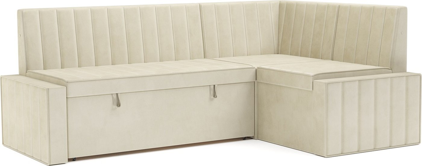 

Угловой диван Мебель-АРС Вермут 211x83x141 M11-23-4 (бежевый Star Velvet 6 Light Beige)