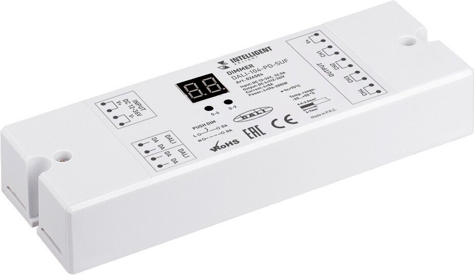 

Контроллер RGB Arlight Intelligent DALI-104-PD-SUF (12-36V, 4х8А) 026504