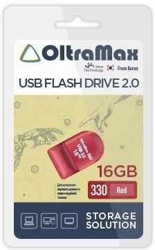 

USB Flash OltraMax 330 16GB (красный)