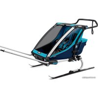 Детский велоприцеп Thule Chariot Cross 2 (Thule Blue/Poseidon)