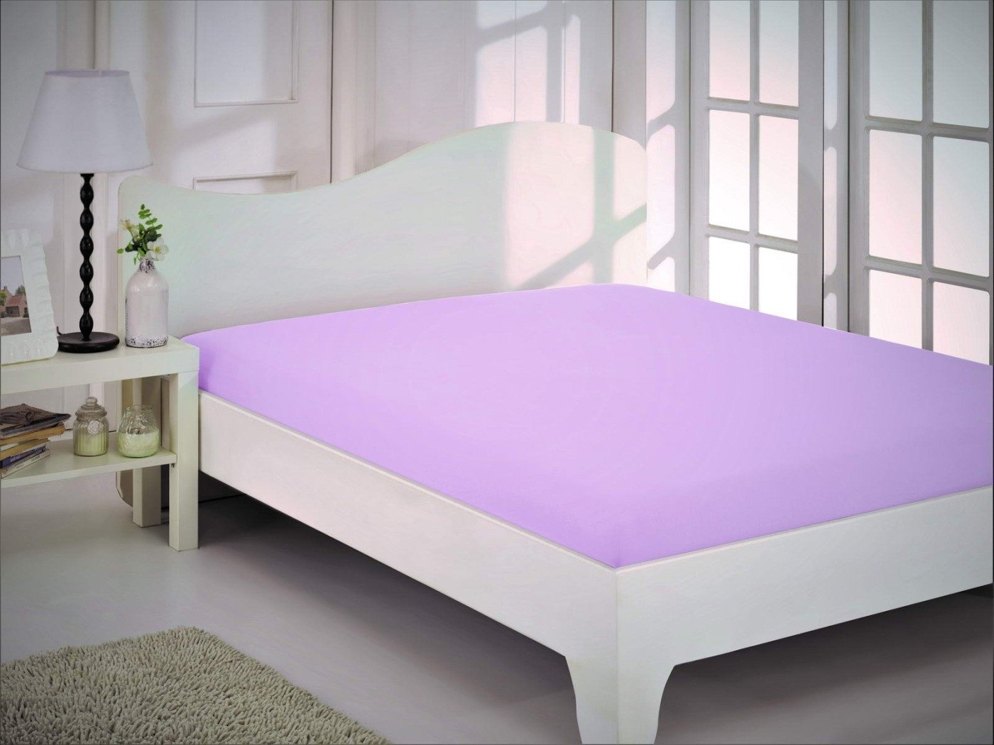 

Постельное белье Sofi De MarkO трикотажная 180x200+30 см на резинке S.145свс (светло-сиреневый)