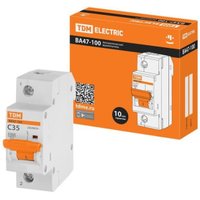 Выключатель автоматический TDM Electric ВА 47-100 1Р 35А 10кА (С) SQ0207-0050