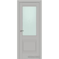 Межкомнатная дверь ProfilDoors Классика 2U L 90x200 (манхэттен/матовое с прозрачным фьюзингом)