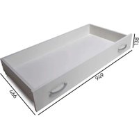 Кровать Doma Виктория 80x200 с ящиками (белый)