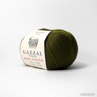 Пряжа для вязания Gazzal Baby Cotton 3463 50 г 165 м (хаки)