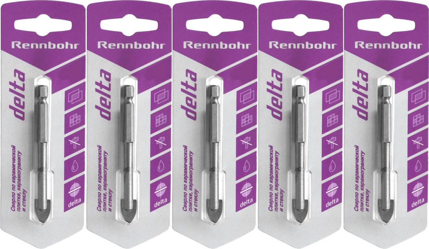 

Набор сверл Rennbohr Delta 676003.21.2 (5 шт)