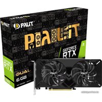 Видеокарта Palit GeForce RTX 2060 Dual 6GB GDDR6 NE62060018J9-1160A-1