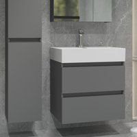 Lauter Тумба с умывальником Mia 60 + Optima 60.5 (графит)