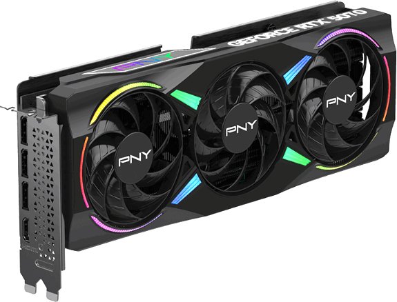 

Видеокарта PNY GeForce RTX 5070 ARGB EPIC-X RGB Overclocked Triple Fan VCG507012TFXXPB1-O