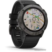 Умные часы Garmin Fenix 6X Sapphire (серый DLC/черный)