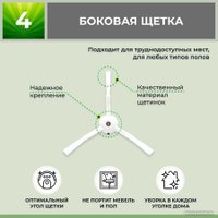 Набор аксессуаров USBTOP для Xiaomi Mi Robot Vacuum-Mop 2 Pro (MJST1SHW) (белые боковые щетки) 558311