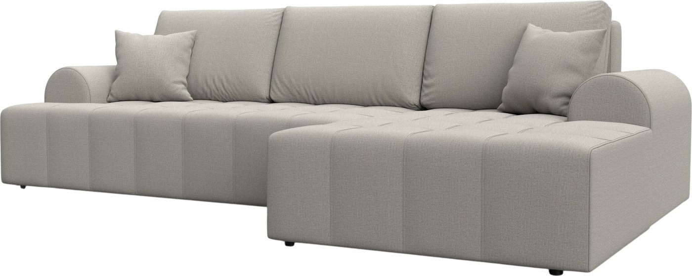 

Угловой диван Лига диванов Лига-080 угол правый 134740 (рогожка Амур 02 бежевый)