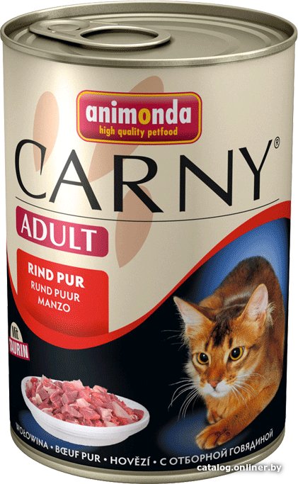 Консервированный корм для кошек Animonda Carny Adult с говядиной 0.4 кг