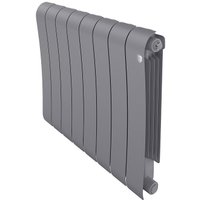 Биметаллический радиатор Royal Thermo Infinity 500 Silver Satin (8 секций)