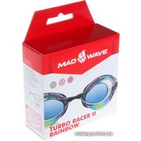 Очки для плавания Mad Wave Turbo Racer II Rainbow (синий)