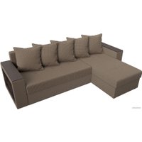 Угловой диван Лига диванов Дубай лайт правый 114188 (рогожка корфу 03)