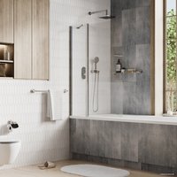 Стеклянная шторка для ванны Wasserkraft Berkel 48P02-110 Fixed