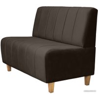 Диван Brioli Руди полоса двухместный (V12-коричневый)