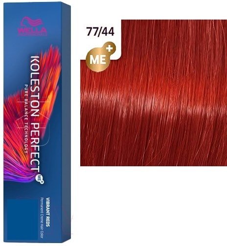Крем-краска Wella Professionals Koleston Perfect ME+ 77/44 вулканический красный