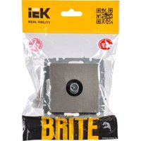 Розетка телевизионная IEK Brite BR-A10-P-K37