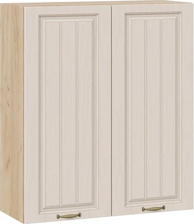 

Шкаф навесной Трия Лина 1ВВ8 с двумя дверями (дуб крафт золотой/крем)