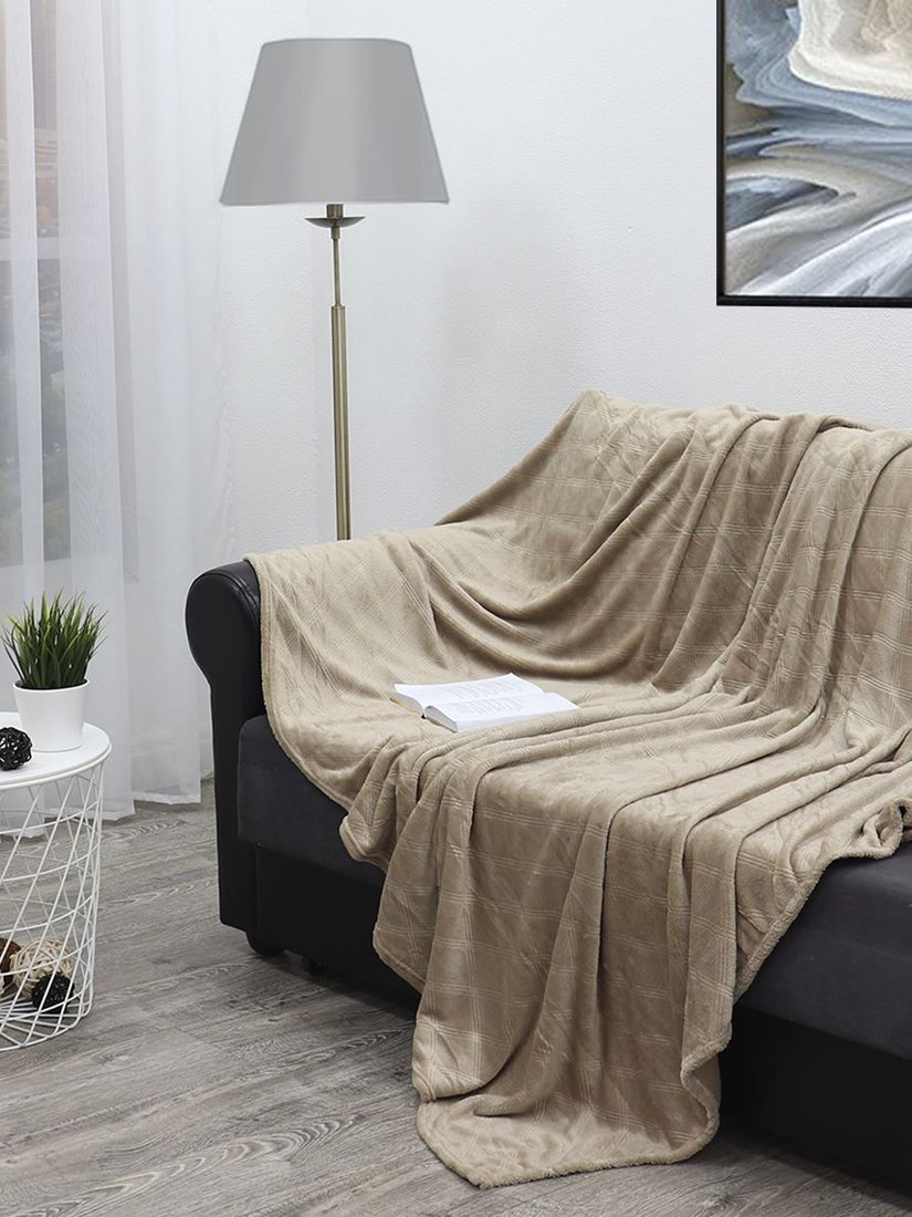 

Плед Tex Republic С-клетка TF FNE BE-GY1 1520 150x200 см (серо-бежевый)