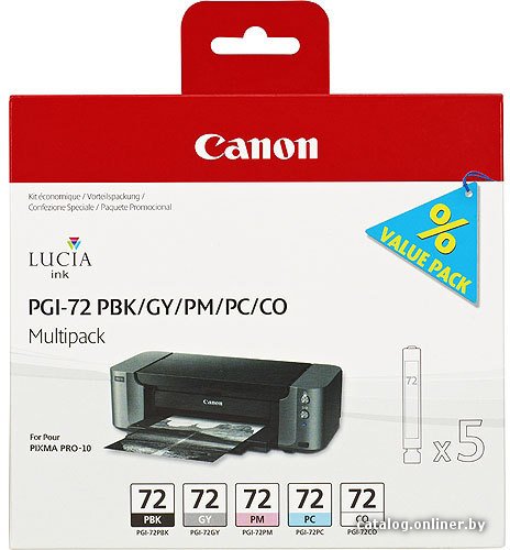Картридж Canon PGI-72 PBK/GY/PM/PC/CO Multi Pack [6403B007]