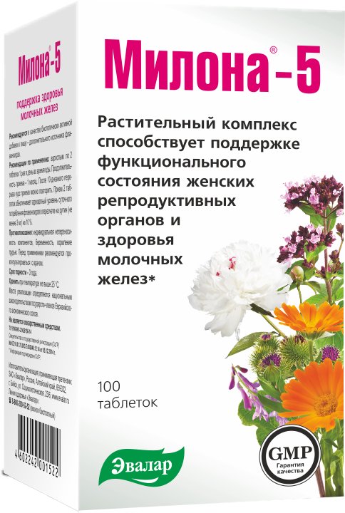 

БАД Эвалар Милона-5 0.5г (100 таблеток)
