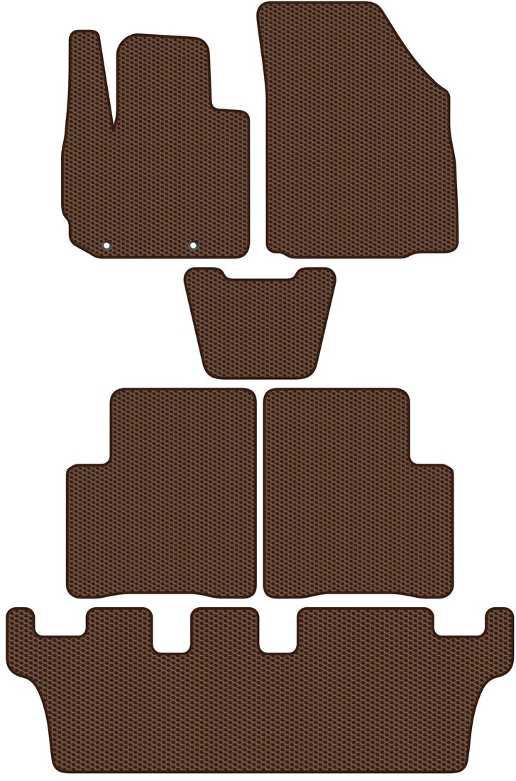 

Комплект ковриков для авто Alicosta Mitsubishi Xpander I (минивэн / NC1W) +3 ряд 2017 - 2022 (коричневый, сота)