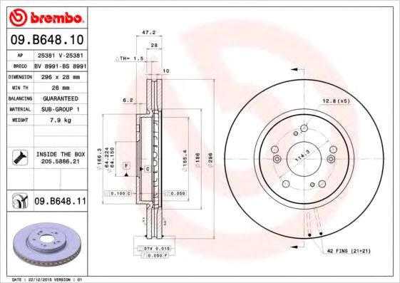 

Brembo 09B64810
