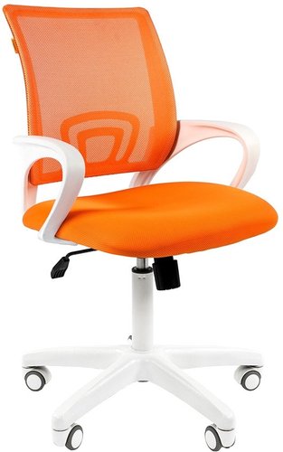 Офисное кресло CHAIRMAN 696 white (оранжевый)