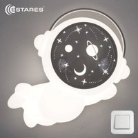 Припотолочная люстра Estares Kids Astronaut 70W A-ON/OFF-520x360x200-SILVER/WHITE-220-IP20