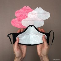 Повязка A12Mask Двухслойная многоразовая маска с фильтрами v2.5 (черный, L)