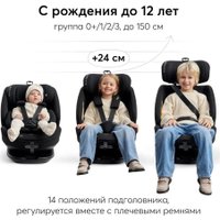 Детское автокресло Happy Baby Reex isofix (black)