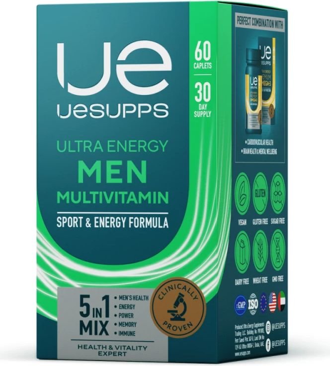 

Витамины, минералы UESupps Ultra Energy men multivitamin formula (60 капсул)