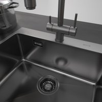 Кухонная мойка ZorG ZRN 5055 Premium PVD Gunblack