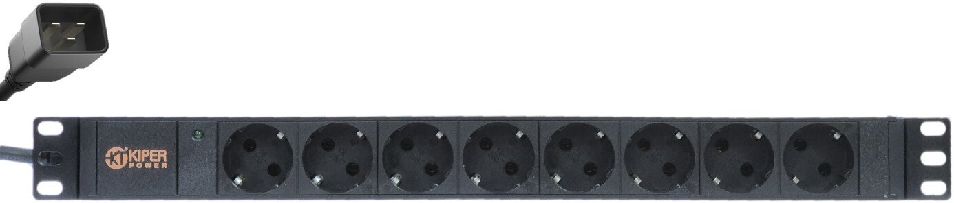 Блок розеток Kiper RS19-8SH-16-2AIEC