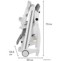 Высокий стульчик Farfello Bonitta (античное олово)