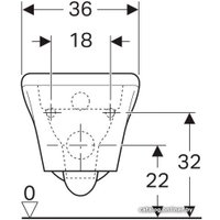 Унитаз подвесной Geberit MyDay Rimfree 201.460.60.0 (без сиденья)