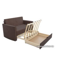 Диван Мебель-АРС Санта №2 (велюр молочный шоколад НВ-178 13)