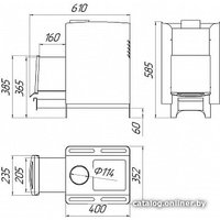 Банная печь Варвара Банник (удлиненная топка)