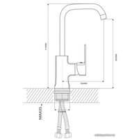 Смеситель Ekko E40302 (фиолетовый)