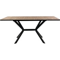 Кухонный стол ВВР Миллер (дуб кера/черный №7, пластик 120-160/80)