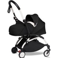 Универсальная коляска Babyzen Yoyo2 (2 в 1, мягкая люлька, белая рама, черный)