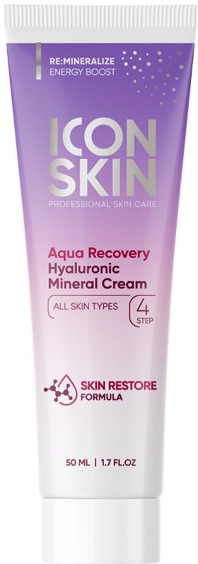 

Icon Skin Крем Aqua Recovery увлажняющий минеральный с гиалуроновой кислотой 50 мл