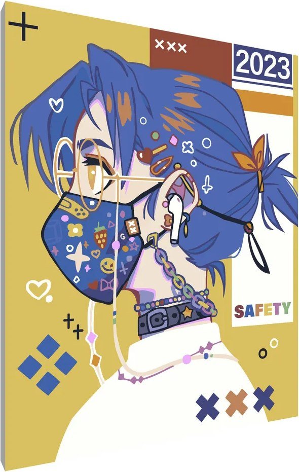 

Картина по номерам PaintLine Девочка в маске PL-00018