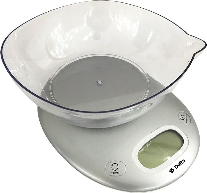 

Кухонные весы Delta KCE-34 (серебристый)